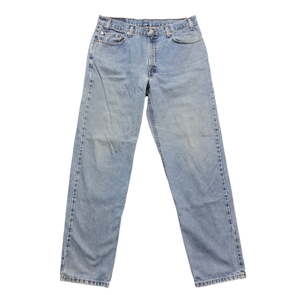 Vintage  Grunge Skate Baggy 550 Relaxed Fit Men 36x34 Light Wash Blue Levis